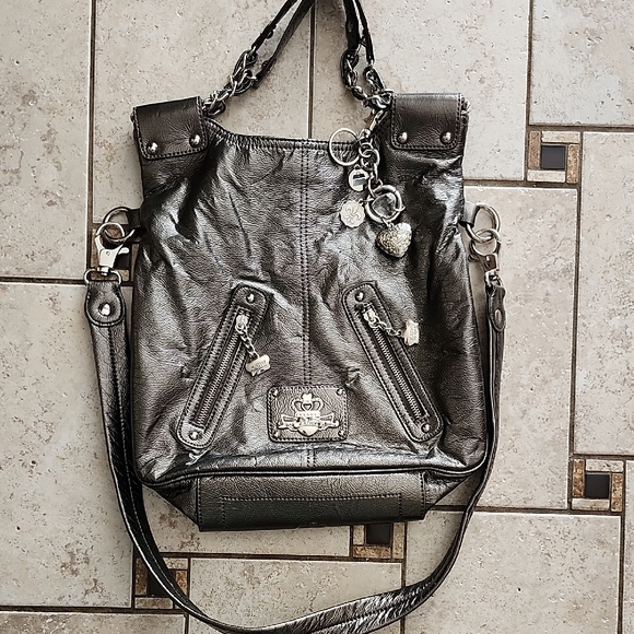 Kathy Van Zeeland Metallic Shoulder Bag - Picture 1 of 16
